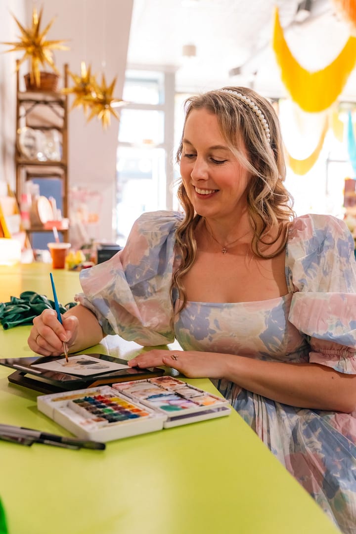 Watercolor Mercantile - Katie Kullman Live Artist Watercolor Mercantile - Katie Kullman Live Artist